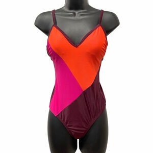 Kona Sol Womens Small Swimsuit One-Piece Adjustable Straps Padded Lined